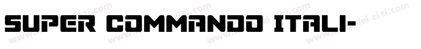 Super Commando Itali字体转换